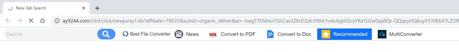 mage: Chrome browser is redirected to Ay9244.com