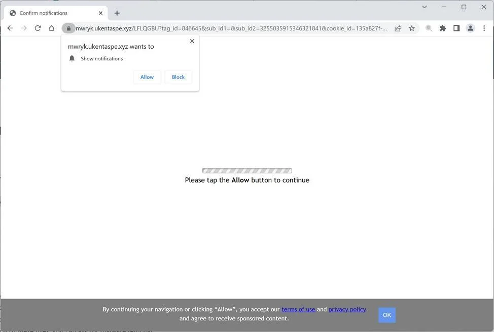 Remove Ukentaspe.xyz Ads (Virus Removal Guide) 1 Image: Ukentaspe.xyz Ads