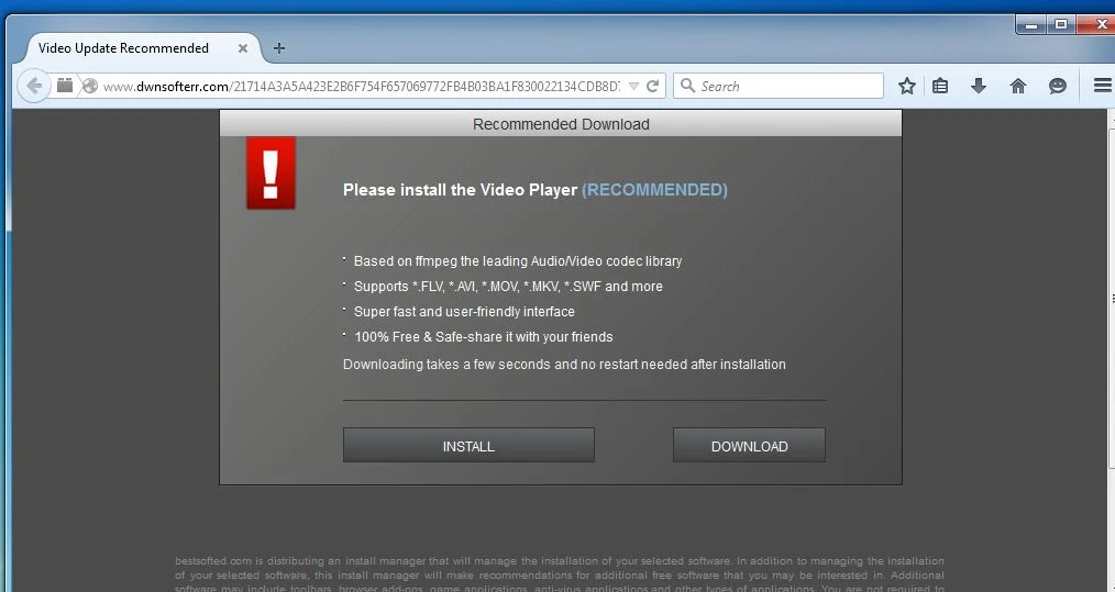 Dwnsofterr.com virus