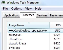 [Image: WebCakeDesktop.Updater.exe virus]