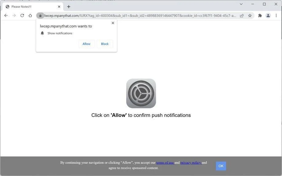 How to Remove Mpanythat.com Pop-up Ads (Virus Removal Guide) 1 Image: Chrome browser is redirected to Mpanythat.com