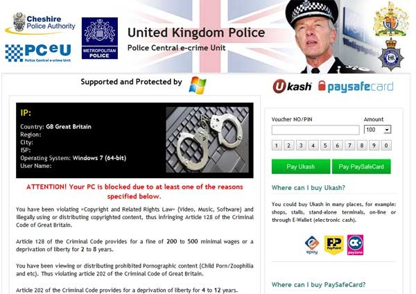 [Image: United Kingdom Police virus]