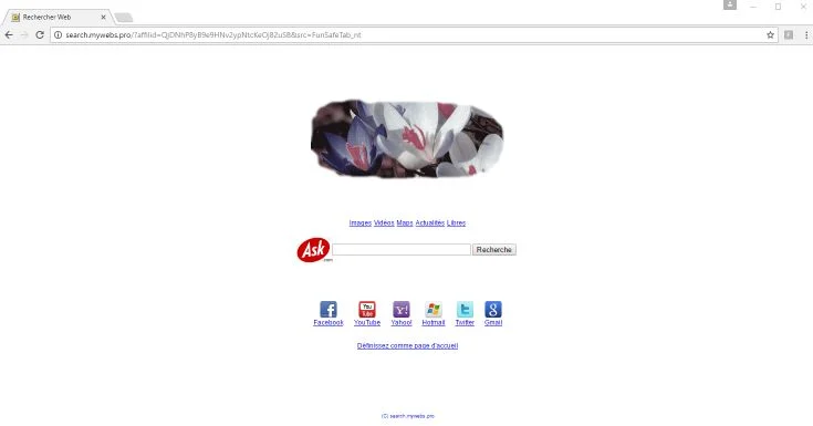 Search.mywebs.pro homepage