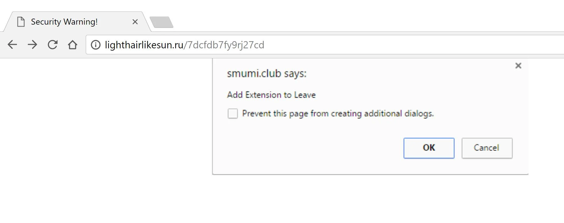 lighthairlikesun.ru redirect virus