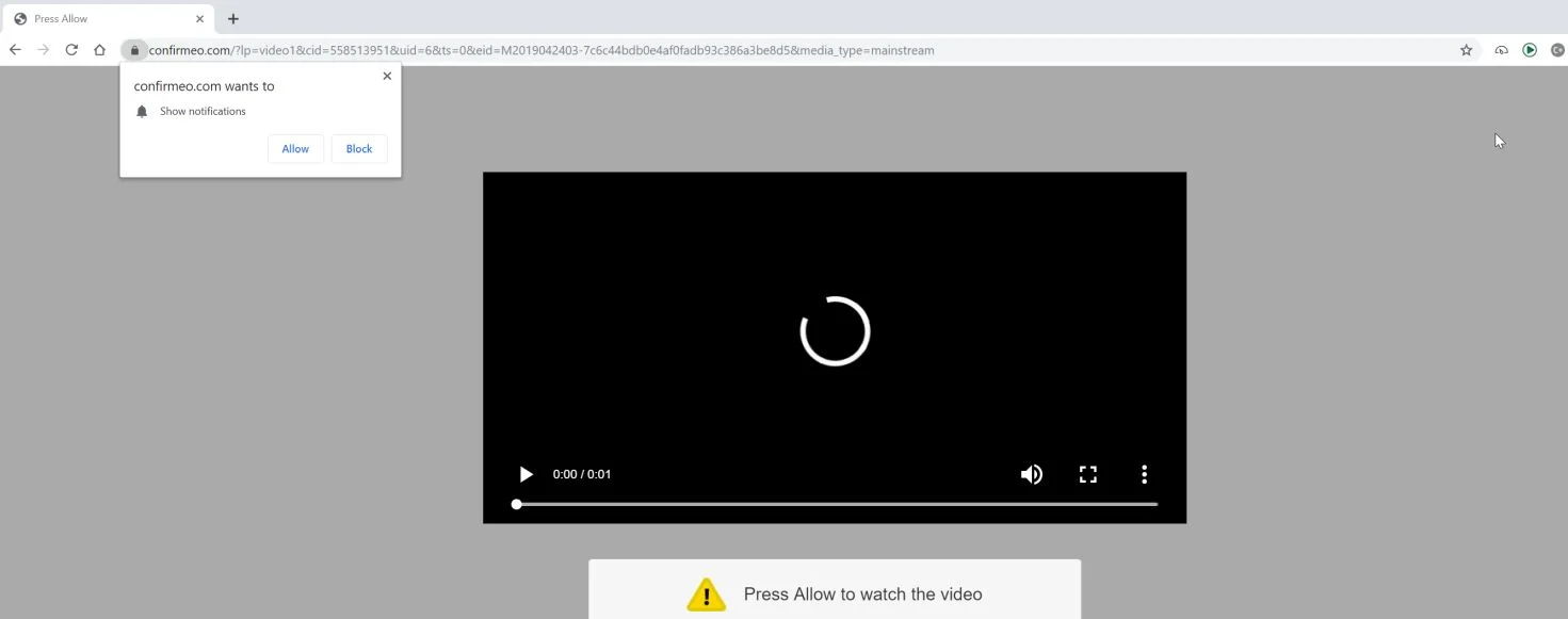 How to remove Confirmeo.com pop-up ads (Virus Removal Guide) 1 Image: Chrome browser is redirected to the Confirmeo.com site