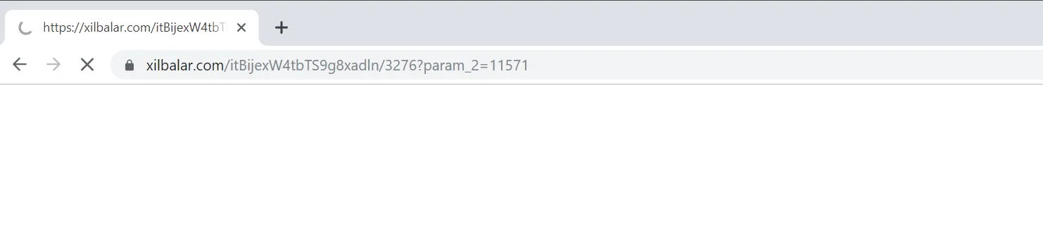 Image: Chrome browser is redirected to the Xilbalar.com site