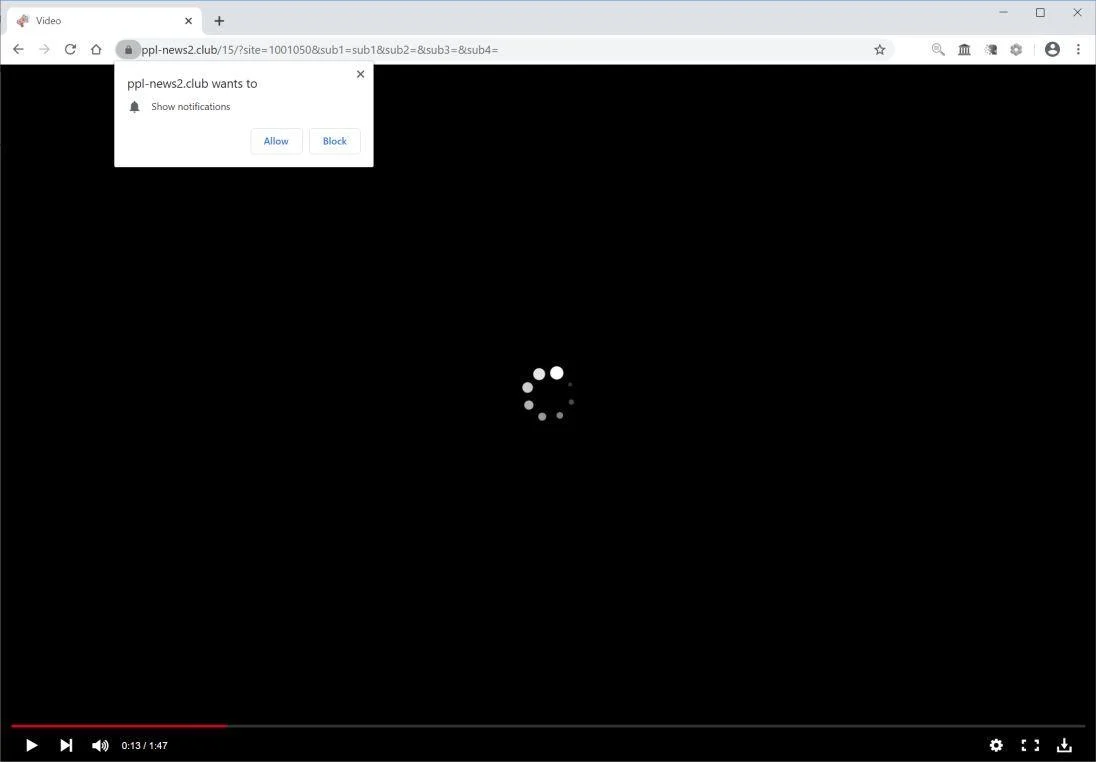 Remove Ppl-news2.club pop-up ads (Virus Removal Guide) 1 Image: Chrome browser is redirected to Ppl-news2.club