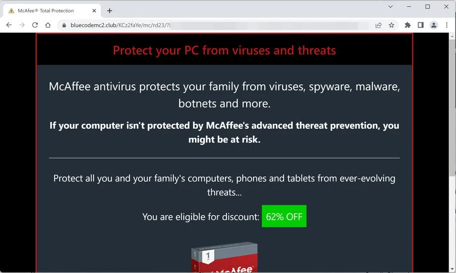 How to Remove Bluecodemc2.club Fake Alerts 1 Image: Bluecodemc2.club Mac browser hijacker