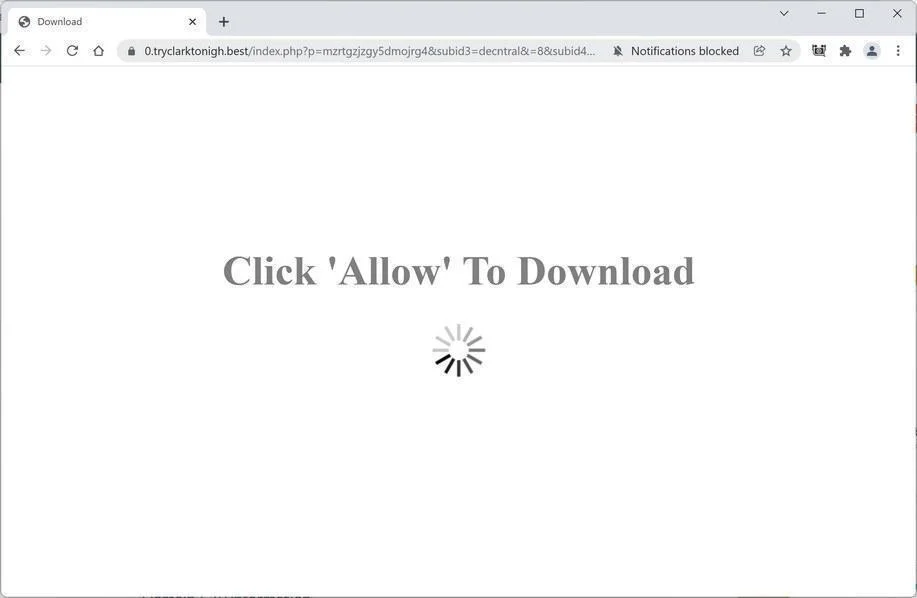 How to Remove Tryclarktonigh.best Pop-up Ads (Virus Removal Guide) 1 Image: Chrome browser is redirected to Tryclarktonigh.best