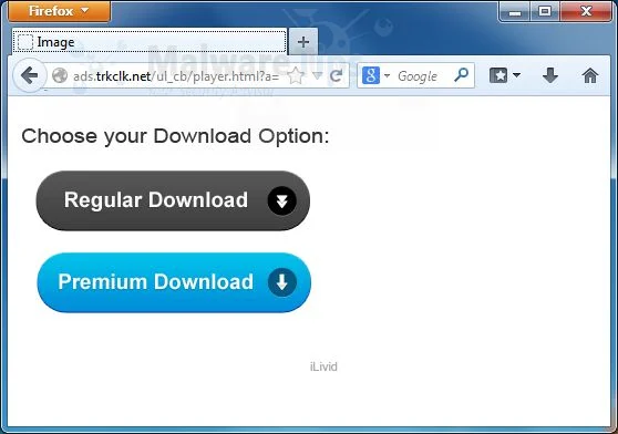Ads.trkclk.net pop-up virus Picture of Ads.trkclk.net pop-up virus