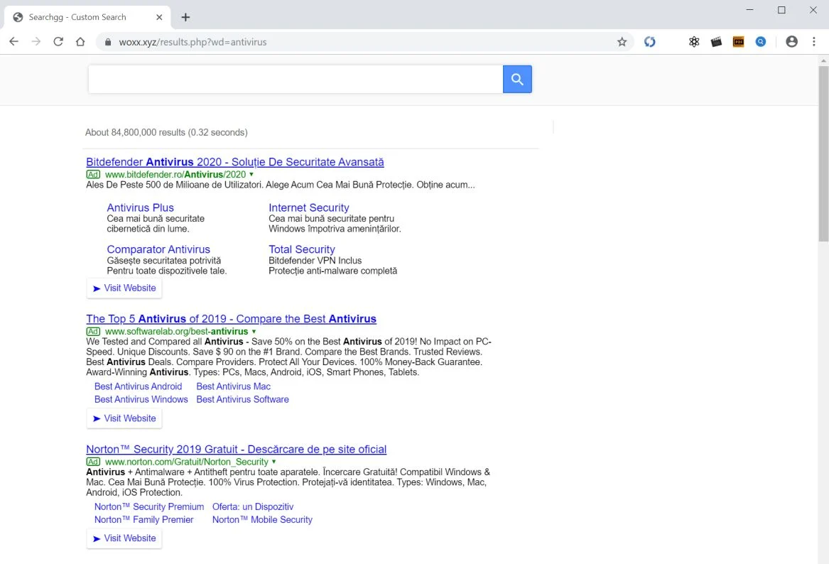 How to remove Woxx.xyz redirect (Virus Removal Guide) 1 Image: Google Chrome is redirected to Woxx.xyz