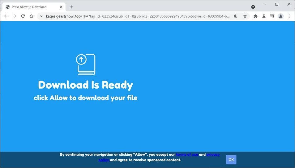 Remove Geastshowi.top pop-up ads (Virus Removal Guide) 1 Image: Chrome browser is redirected to Geastshowi.top