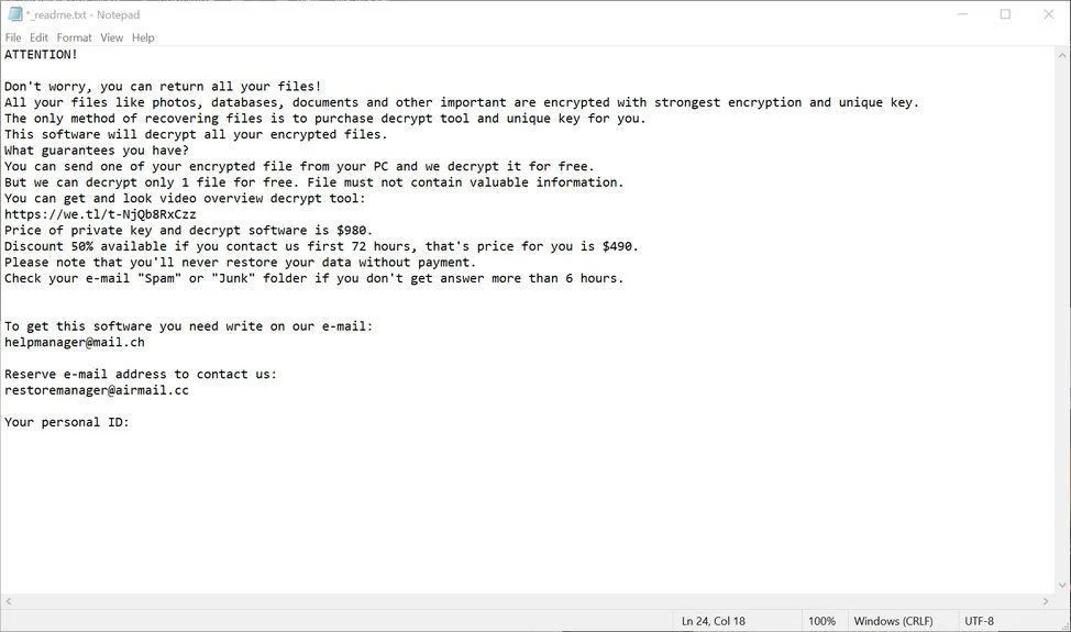 Image: POLA ransomware
