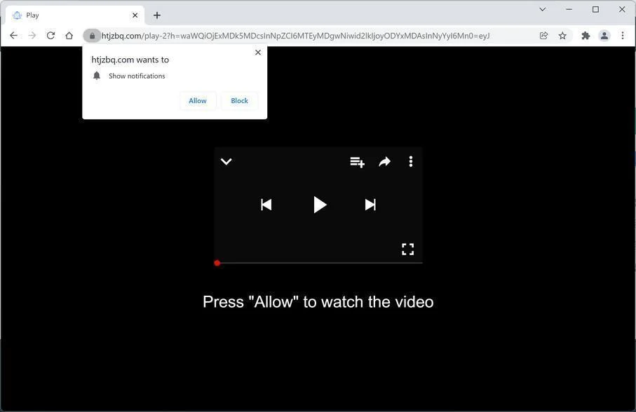 How to Remove Htjzbq.com Pop-up Ads (Virus Removal Guide) 1 Image: Chrome browser is redirected to Htjzbq.com