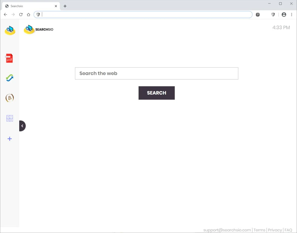 How to remove Searchsio.com redirect (Virus Removal Guide) 1 Image: Chrome browser is redirected to searchsio.com
