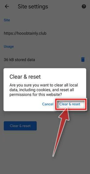 Chrome Android Clean Final Step