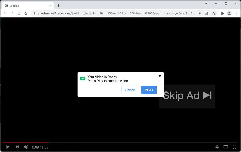 Remove Another-notification.one pop-up ads (Virus Removal Guide) 1 Image: Chrome browser is redirected to Another-notification.one