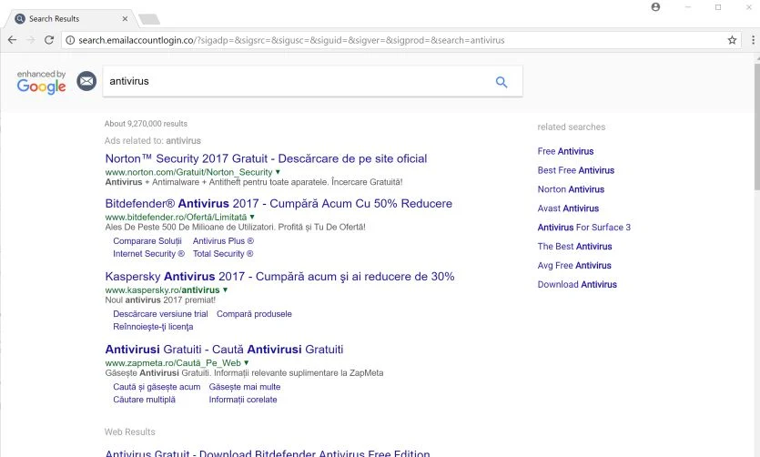 search.emailaccountlogin.co virus