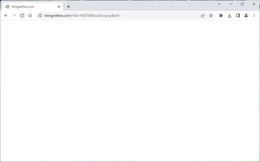 Remove Nkingwithea.com Ads (Virus Removal Guide) 1 Image: Chrome browser is redirected to Nkingwithea.com