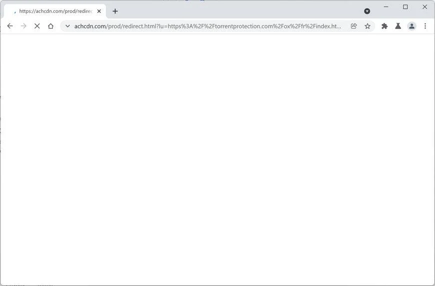 Image: Chrome browser is redirected to Achcdn.com