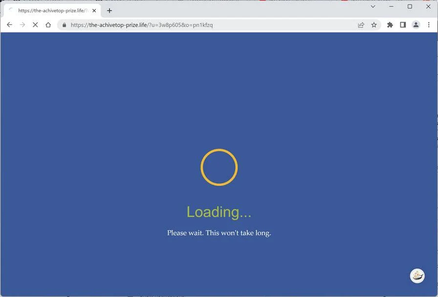 The-achivetop-prize.life Ads - Virus Removal Instructions 1 Image: The-achivetop-prize.life Ads
