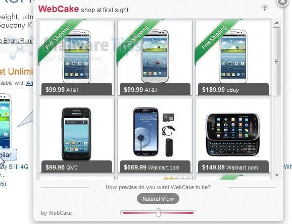 [Image: WebCake pop-up virus]