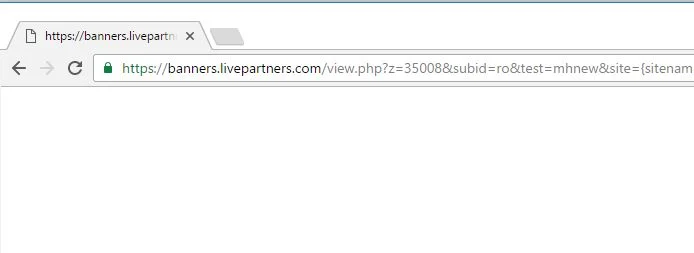 Banners.livepartners.com pop-ups