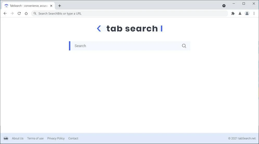 Image: Chrome browser is redirected to TabSearch
