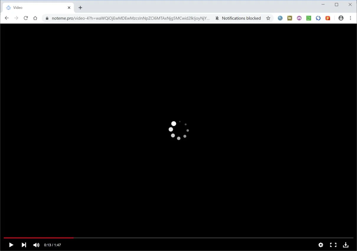 How to remove Noteme.pro pop-up ads (Virus Removal Guide) 1 Image: Chrome browser is redirected to Noteme.pro