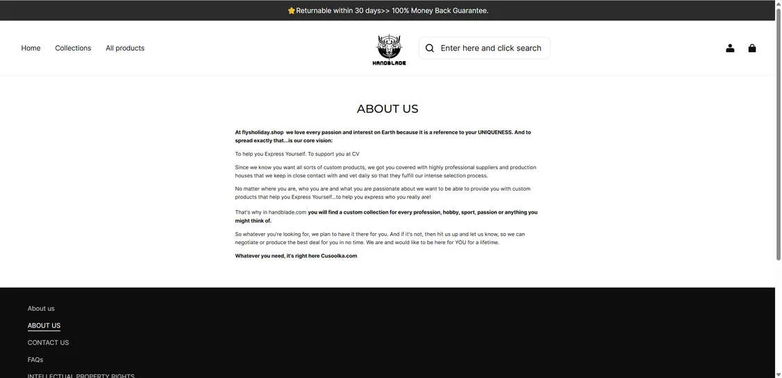 Flysholiday.shop scam