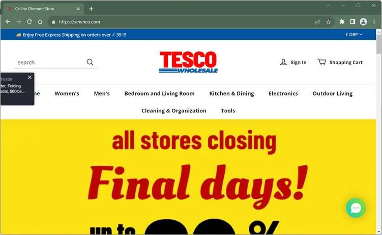 Don't Buy From Seninco.com - It's a Scam Site 1 seninco.com sscam