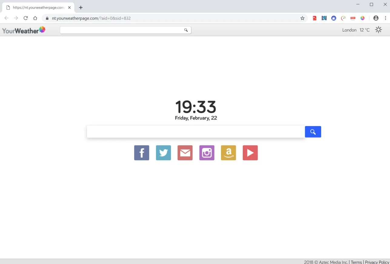 How to remove YourWeatherPage.com redirect (Virus Removal Guide) 1 YourWeatherPage.com redirect virus