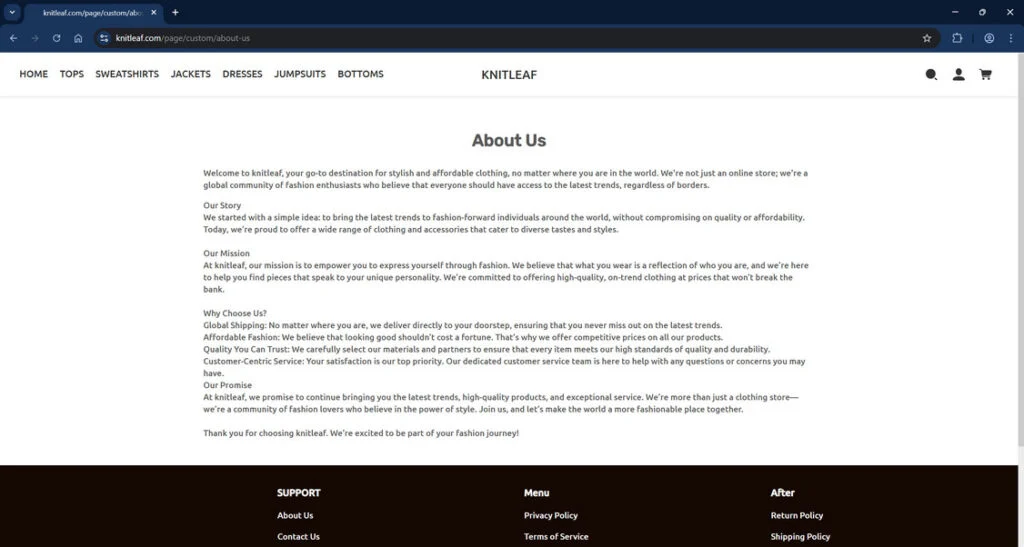 The Truth About Knitleaf.com: Legit or Scam? Our Review 1 Knitleaf.com scam