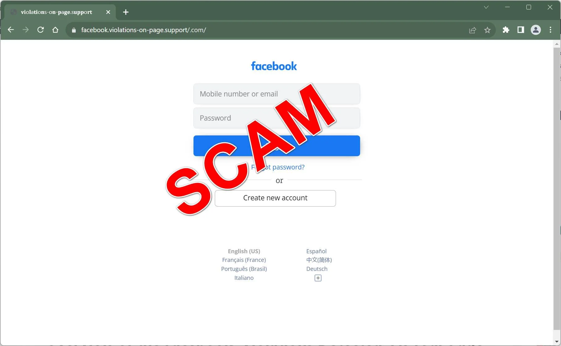 Facebook Phising