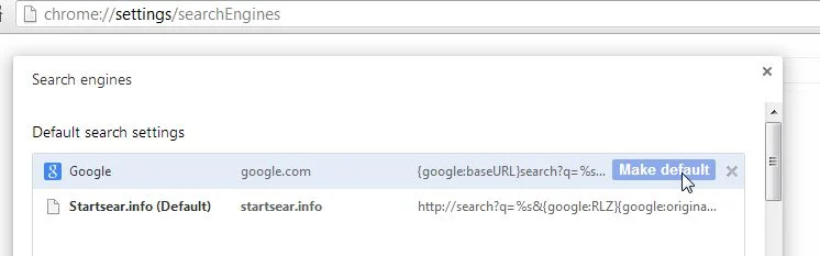 [Image: Startsear.info Search Chrome redirect]