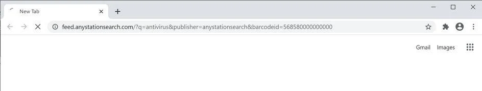 Image: Chrome browser is redirected to AnyStationSearch Search