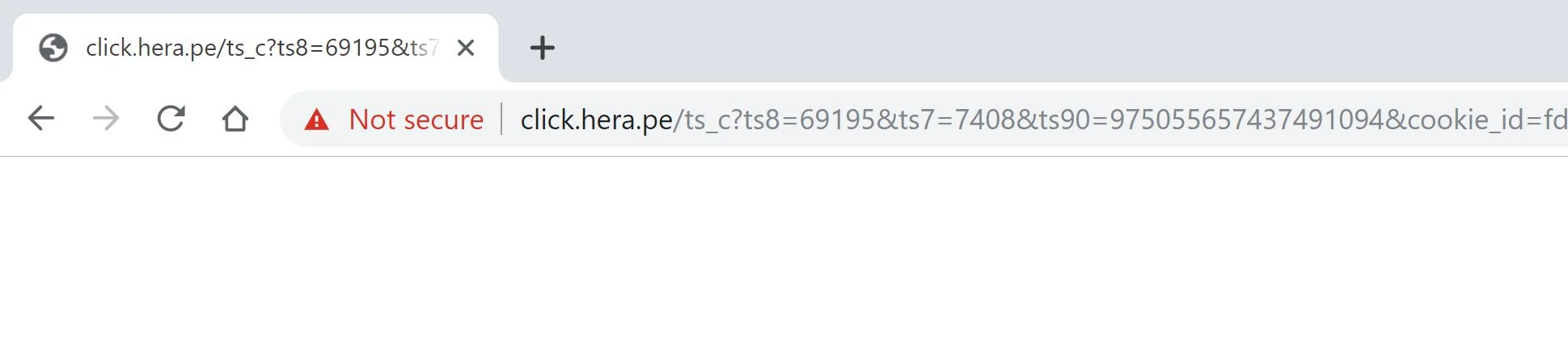 How to remove Click.hera.pe redirect (Virus Removal Guide) 1 Image: Chrome browser is redirected to Click.hera.pe