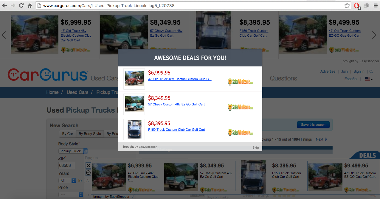 EasyShopper Ads EasyShopper Adware