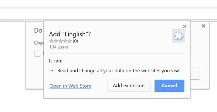 Finglish by 1365scc.trade kjililpdaobklhbaciimcgbnlcaljegk