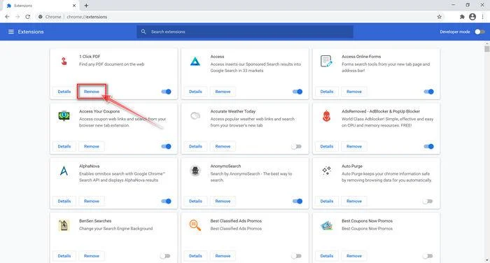 Remove the Pornographics Security Warning Tech Support Scam 7 Remove malicious browser extensions from Chrome