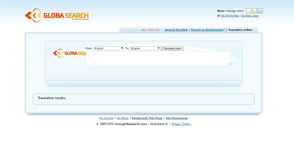 globasearch.com redirerct