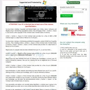 [Image: Your computer has been locked Moneypak Virus]