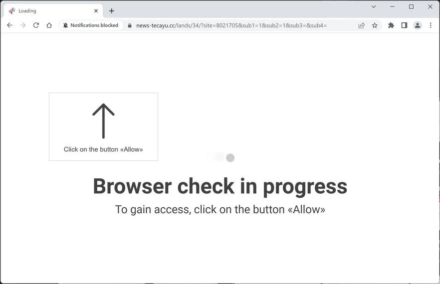 Remove News-tecayu.cc Pop-up Ads (Virus Removal Guide) 1 Image: Chrome browser is redirected to News-tecayu.cc