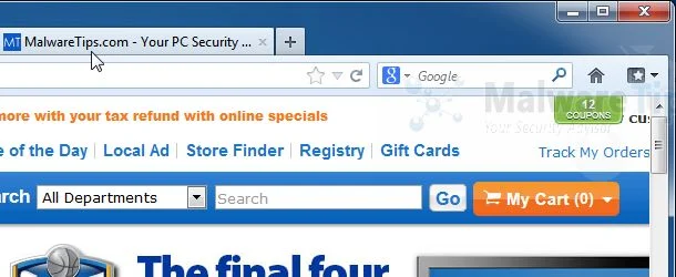 [Image: Coupon Genie adware]
