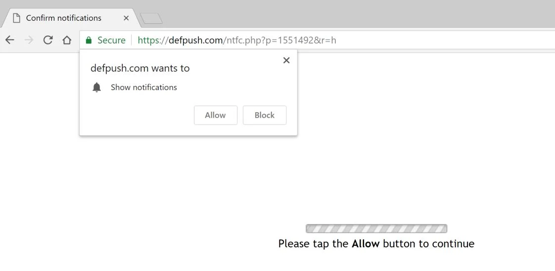 How to remove Defpush.com pop-up ads (Virus Removal Guide) 1 defpush.com redirect virus