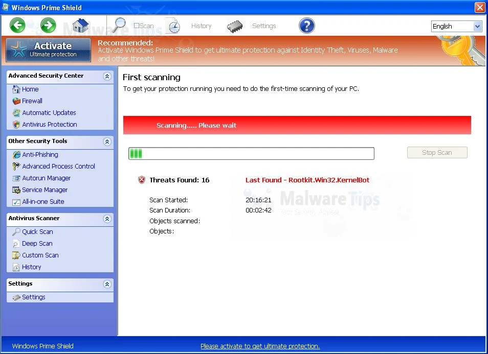 [Image: Windows Prime Shield virus]