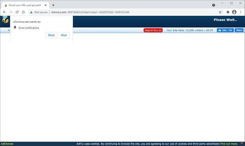 Remove Chinnica.net pop-up ads (Virus Removal Guide) 1 Image: Chrome browser is redirected to Chinnica.net