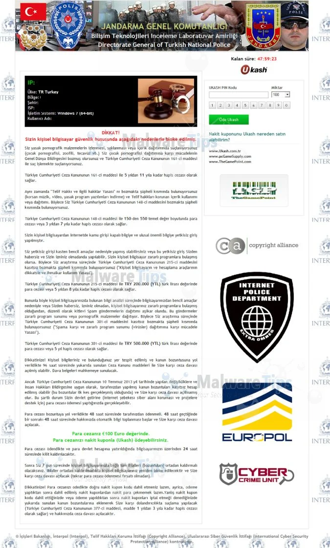 [Image: Jandarma Genel Komutanligi virus]