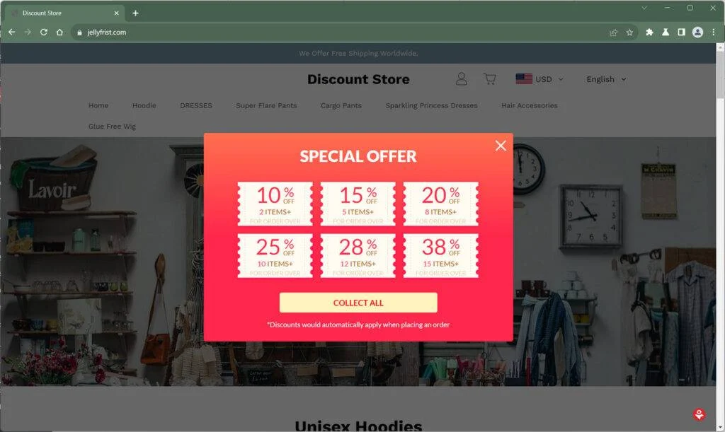 Jellyfrist.com scam