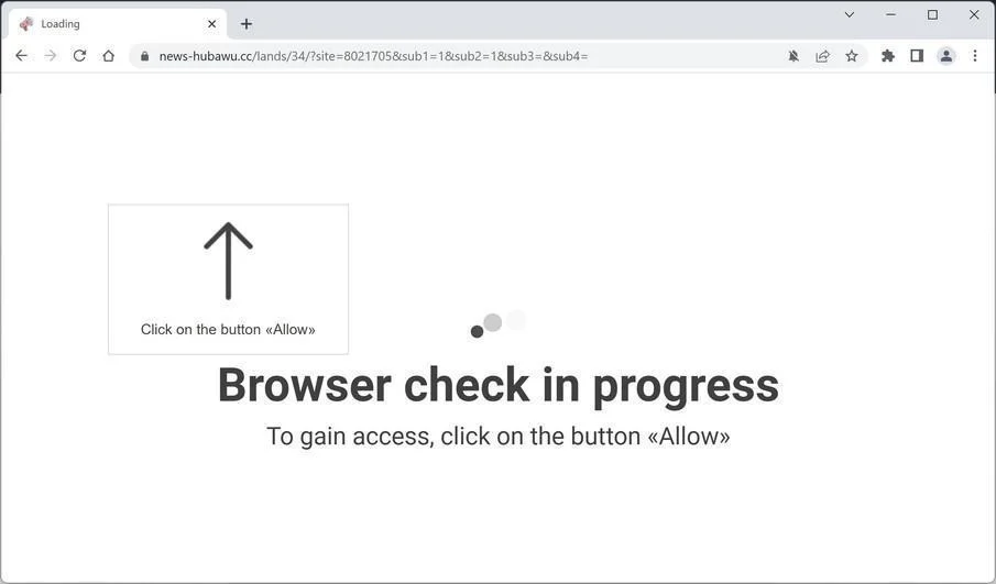 How to Remove News-hubawu.cc Pop-up Ads (Virus Removal Guide) 1 Image: Chrome browser is redirected to News-hubawu.cc